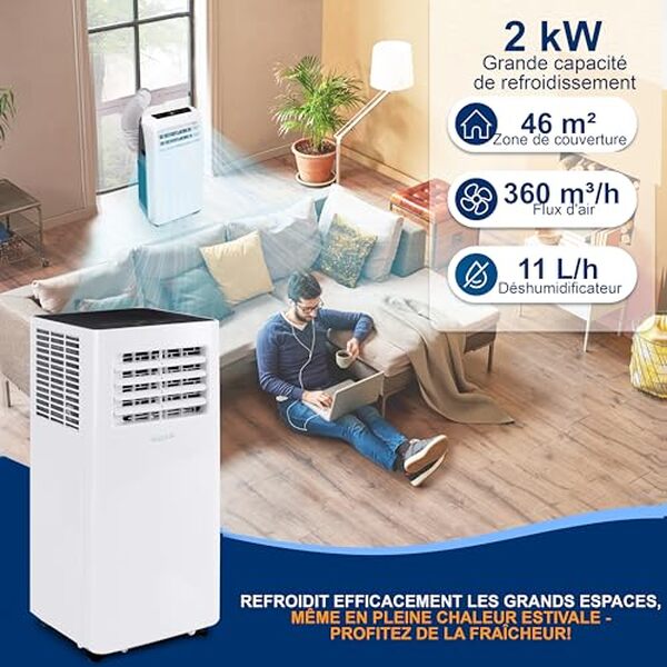 Découvrez notre analyse approfondie du SereneLife 9K BTU : un climatiseur mobile performant avec connectivité Wi-Fi pour un confort maximal à la maison.