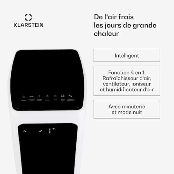 Découvrez notre test détaillé du climatiseur Klarstein, un appareil portable 4 en 1 alliant refroidissement, chauffage, déshumidification et ventilation pour un confort optimal chez vous.