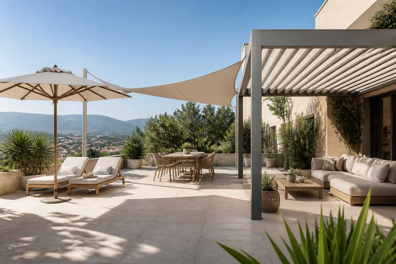 Comprendre le soleil sur sa terrasse: orientation, heures critiques et réverbération Comprendre le soleil sur sa terrasse: orientation, heures critiques et réverbération
