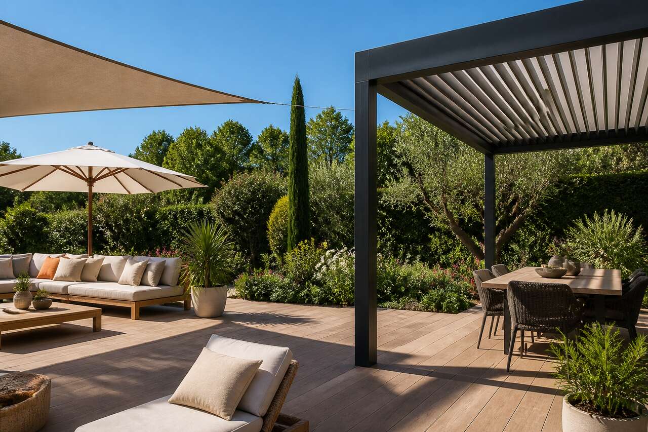Le parasol: rapide, flexible, mais sensible au vent Le parasol: rapide, flexible, mais sensible au vent