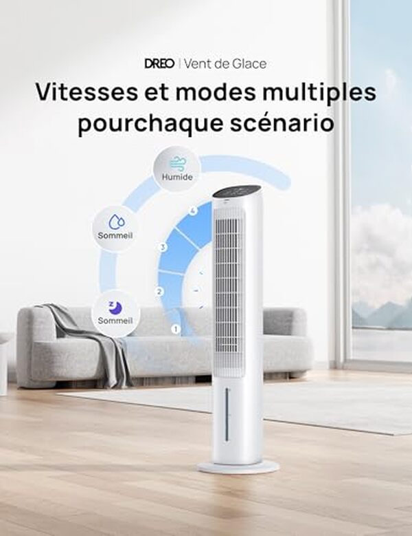 Découvrez notre test complet du ventilateur tour DREO : performances énergétiques, niveau sonore, design et rapport qualité-prix pour un rafraîchissement optimal.