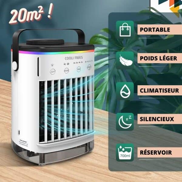 Découvrez notre test complet du climatiseur mobile COOLI FRAIS : ultra silencieux, sans évacuation et performant. Avis, caractéristiques et prix.