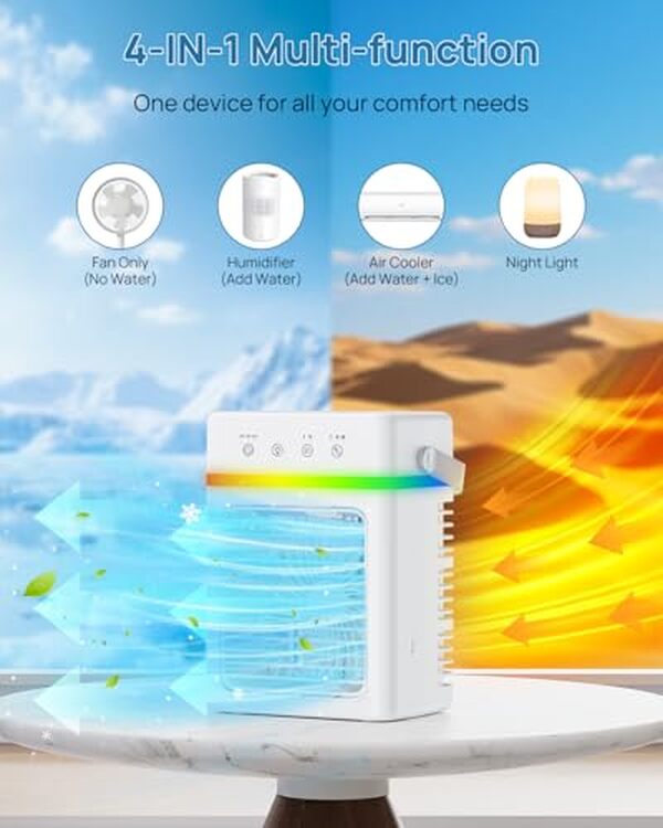 Découvrez notre test complet du mini climatiseur mobile 900ml. Refroidissement efficace, design compact et autonomie optimisée pour une fraîcheur portable en toute situation.