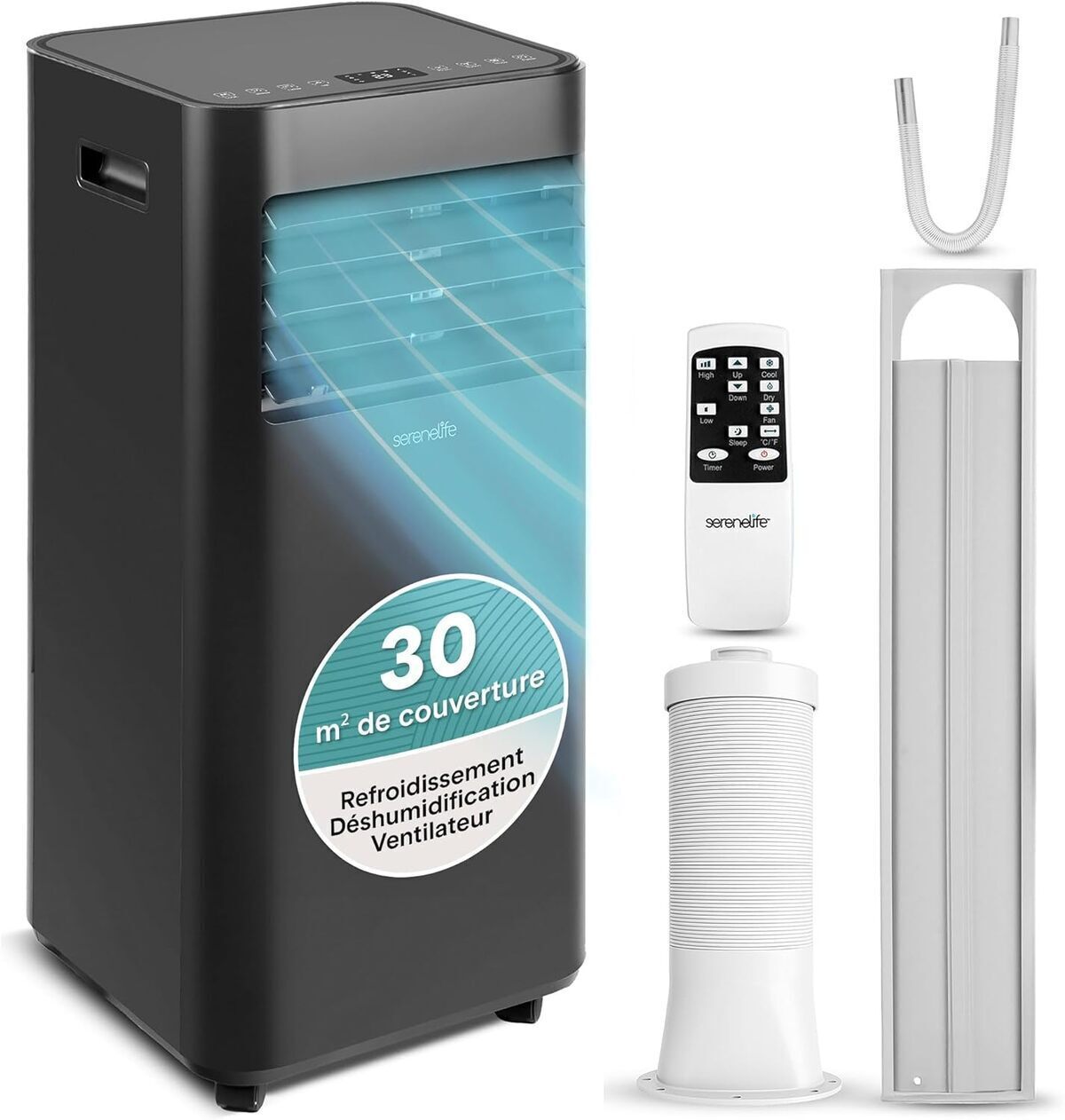Test : climatiseur mobile SereneLife 9000 BTU, efficacité 3 en 1