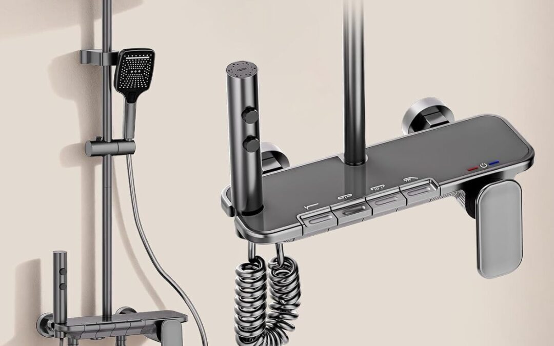 Test : colonne de douche moderne YJYAJIE avec mitigeur et tête XXL