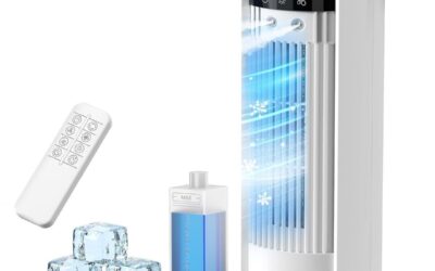 Test du climatiseur mobile silencieux 4 en 1 de couleur blanche