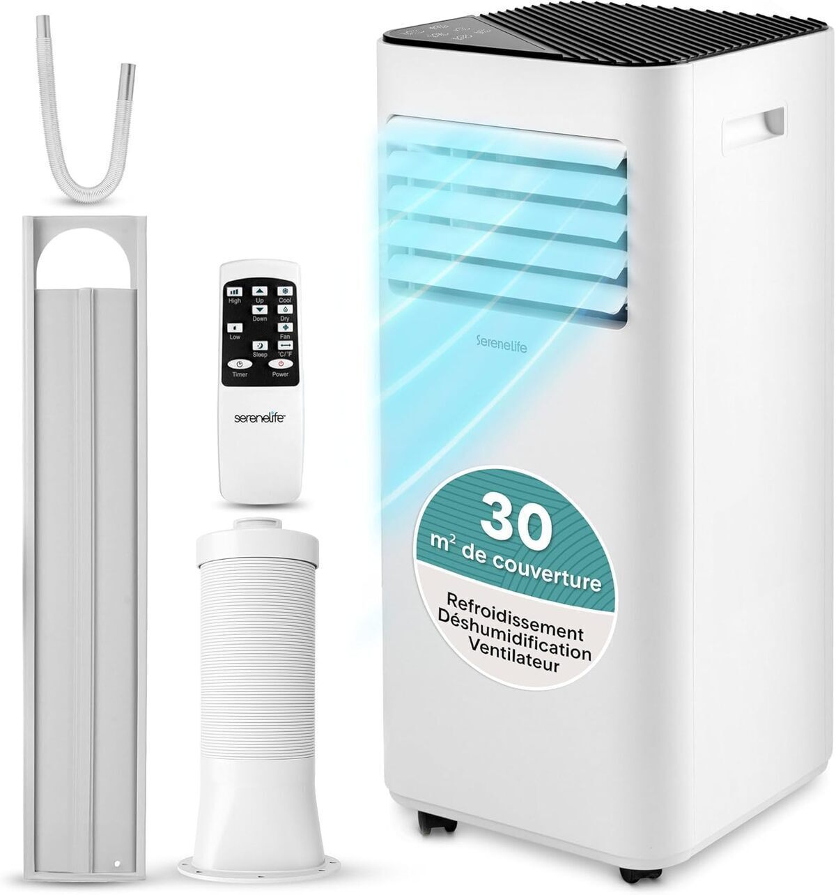 Test du climatiseur portable SereneLife 9 000 BTU : performance 3 en 1