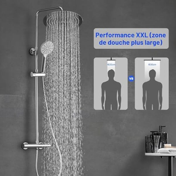 Découvrez notre test détaillé de la colonne de douche Görbach avec mitigeur thermostatique et jets multiples : performances, design et rapport qualité-prix.
