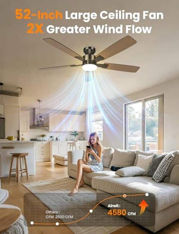 Découvrez notre test détaillé du ventilateur de plafond Airwit 132 cm. Performances optimales, silence remarquable et design élégant : tous les détails pour bien choisir.