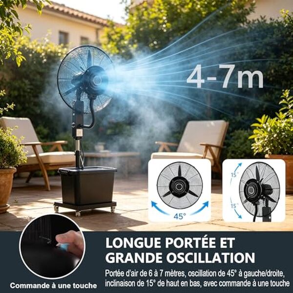 Découvrez notre test complet du ventilateur brumisateur industriel Preferspace 42L haute vitesse : performances, avantages et avis d'utilisation pour vos besoins professionnels.
