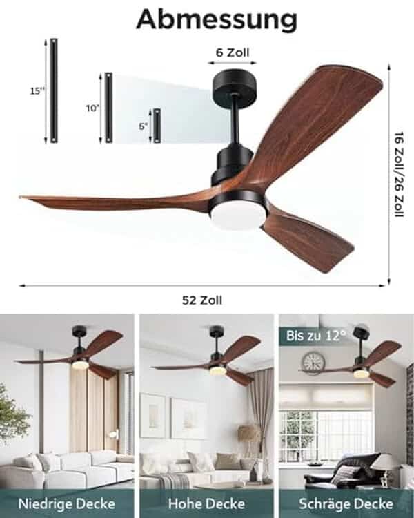 Découvrez notre test détaillé du ventilateur plafond 132cm en bois avec lumière et télécommande : caractéristiques, performances et avis complet pour bien choisir.