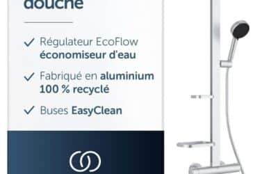 Test colonne de douche Ideal Standard Ceraflow Alu+ en aluminium recyclรฉ