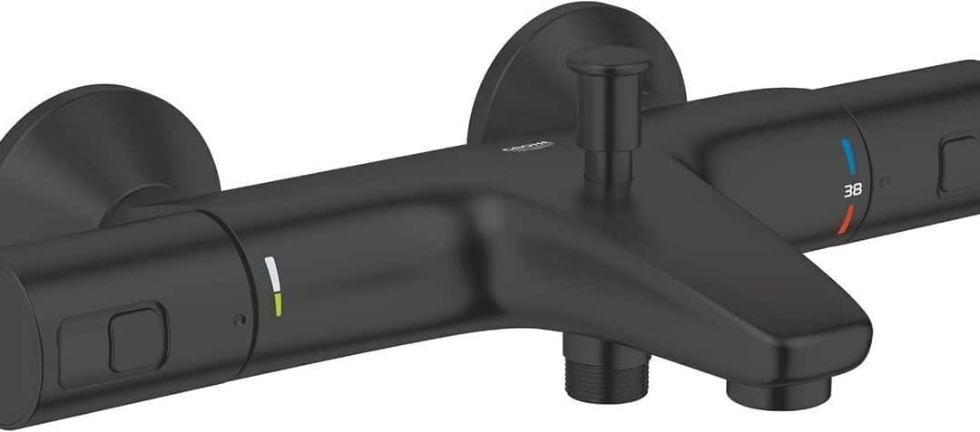 Test du mitigeur thermostatique mural Grohe Precision Start noir mat