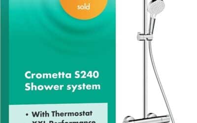 Test : hansgrohe Crometta S – colonne de douche pluie 240 mm chromée