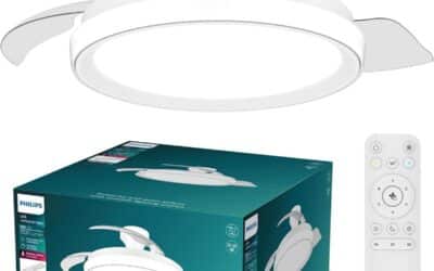 Test : ventilateur de plafond Philips Bliss, pales rétractables et LED ajustable