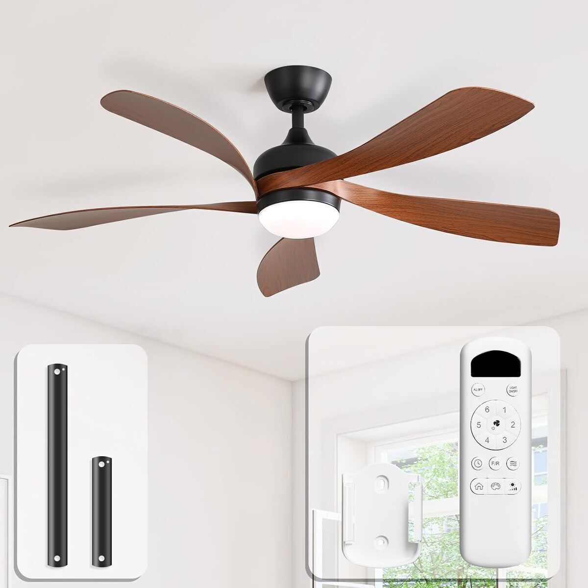 Test : ventilateur Sofucor 132 cm avec lumiรจre et tรฉlรฉcommande
