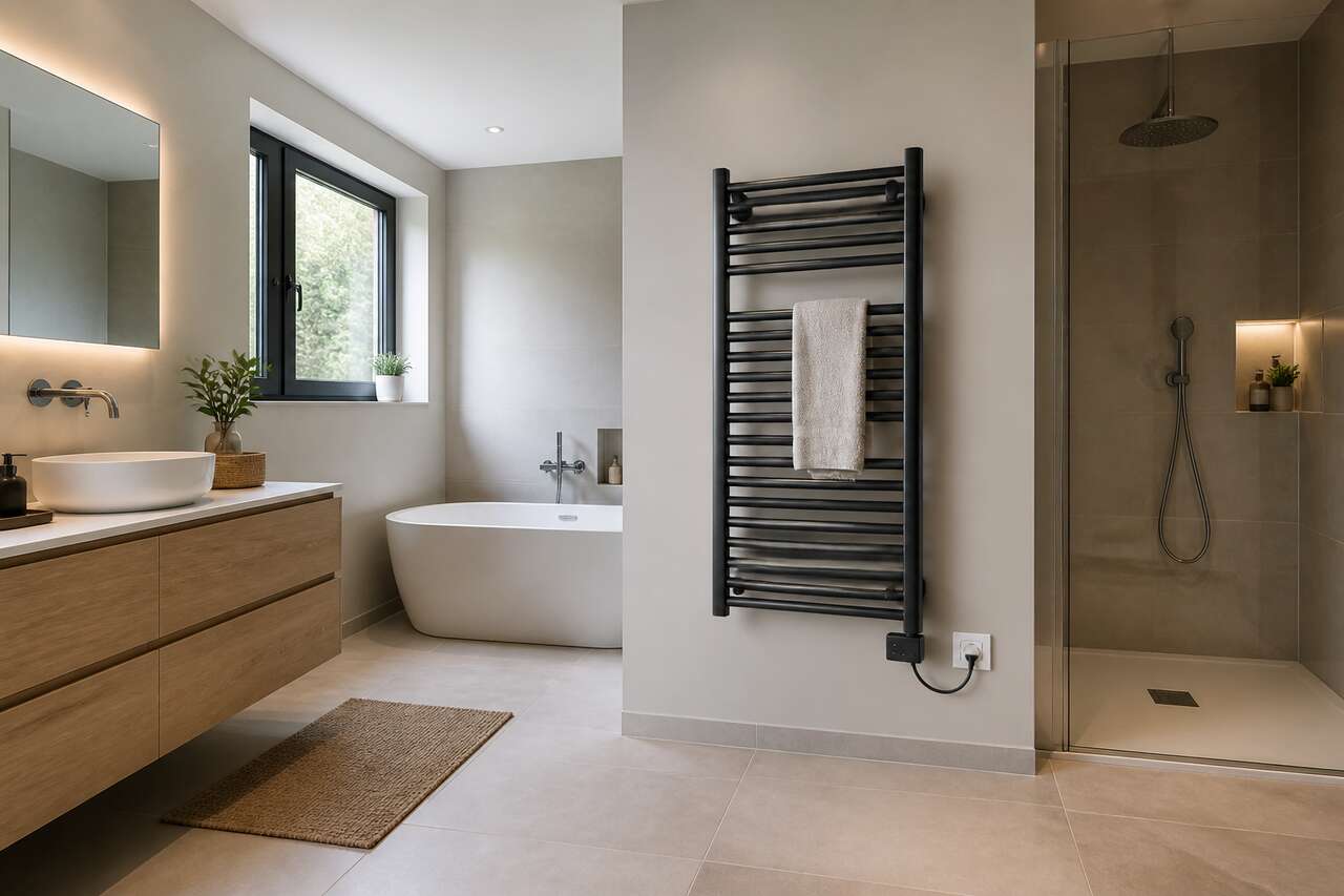 Placement, sécurité électrique et installation dans une salle de bains Placement, sécurité électrique et installation dans une salle de bains