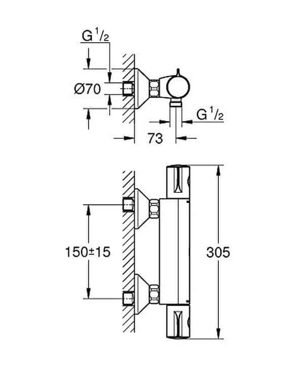 Découvrez notre test détaillé du mitigeur thermostatique Grohe Grohtherm 800 chromé : performances, avantages et caractéristiques techniques pour votre salle de bain.