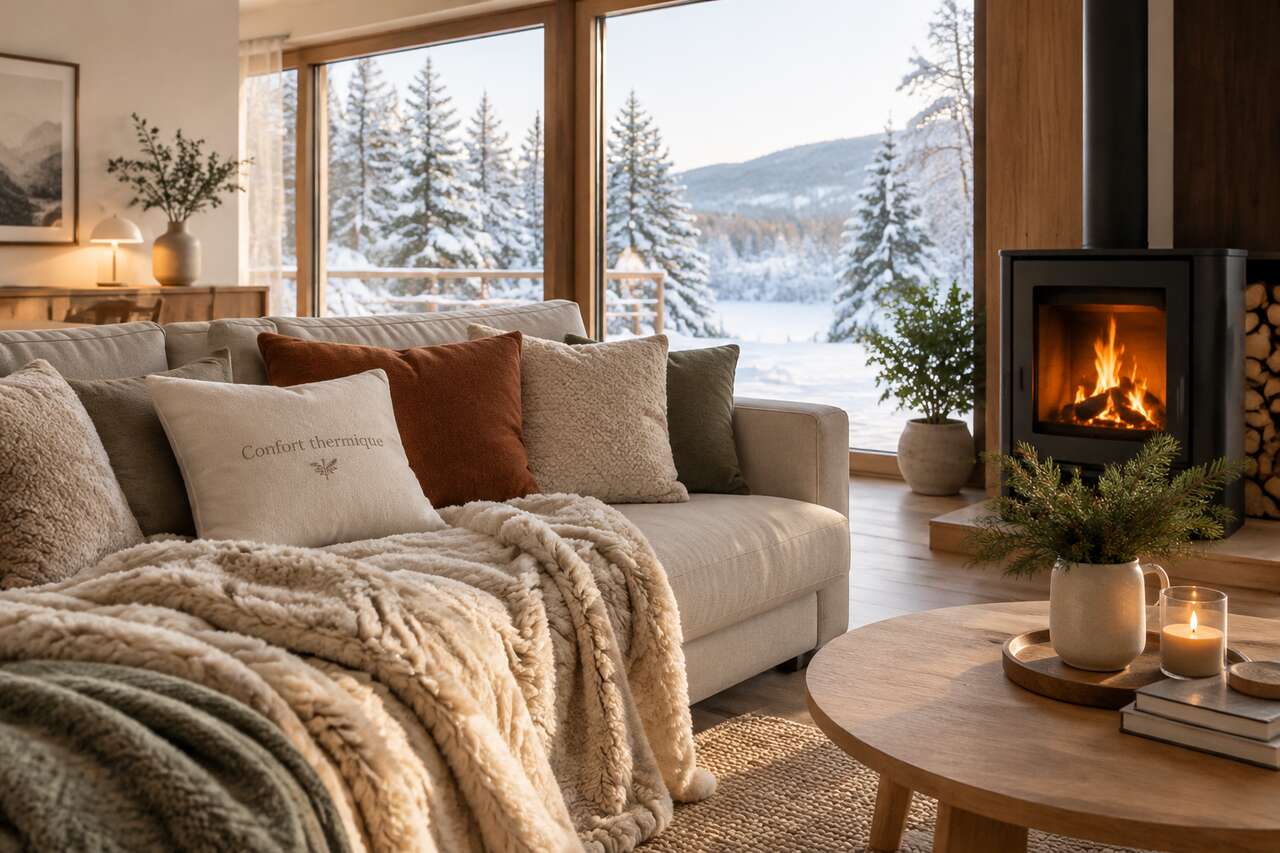 Améliorer le confort thermique de son salon en hiver sans gros travaux