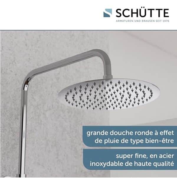 Découvrez notre test détaillé du système de douche Schütte Aquaduct 60044 avec thermostat et effet pluie : caractéristiques, avantages et performance