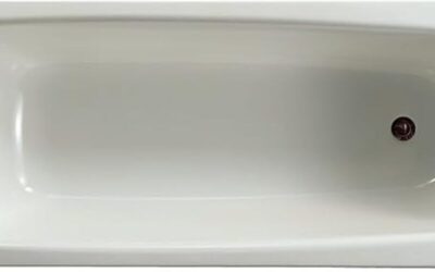 Test : baignoire Contesa 150×70 cm en acier émaillé, avec pieds à visser
