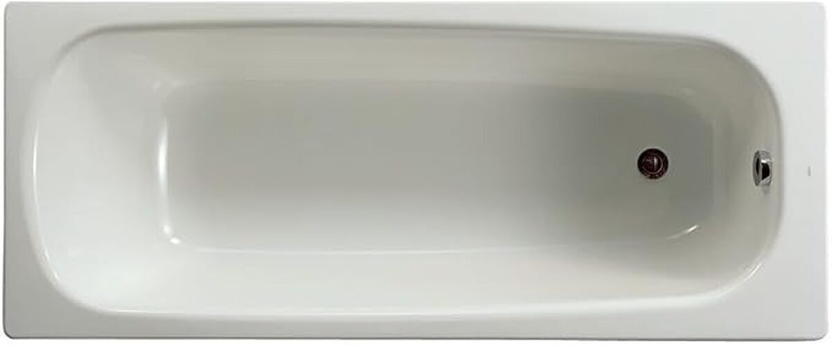 Test : baignoire Contesa 150x70 cm en acier émaillé, avec pieds à visser