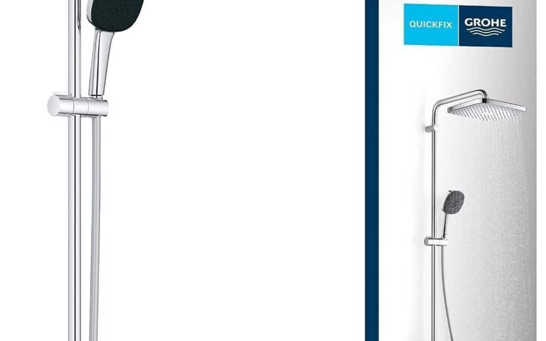 Test de la colonne de douche Grohe Vitalio Comfort 250 avec mitigeur thermostatique