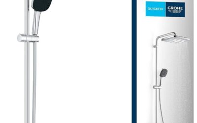 Test de la colonne de douche Grohe Vitalio Comfort 250 avec mitigeur thermostatique