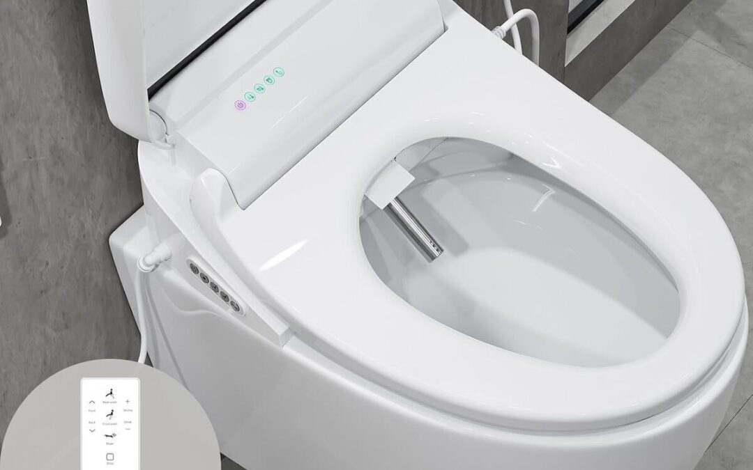 Test du siège de toilette intelligent avec bidet et veilleuse LED