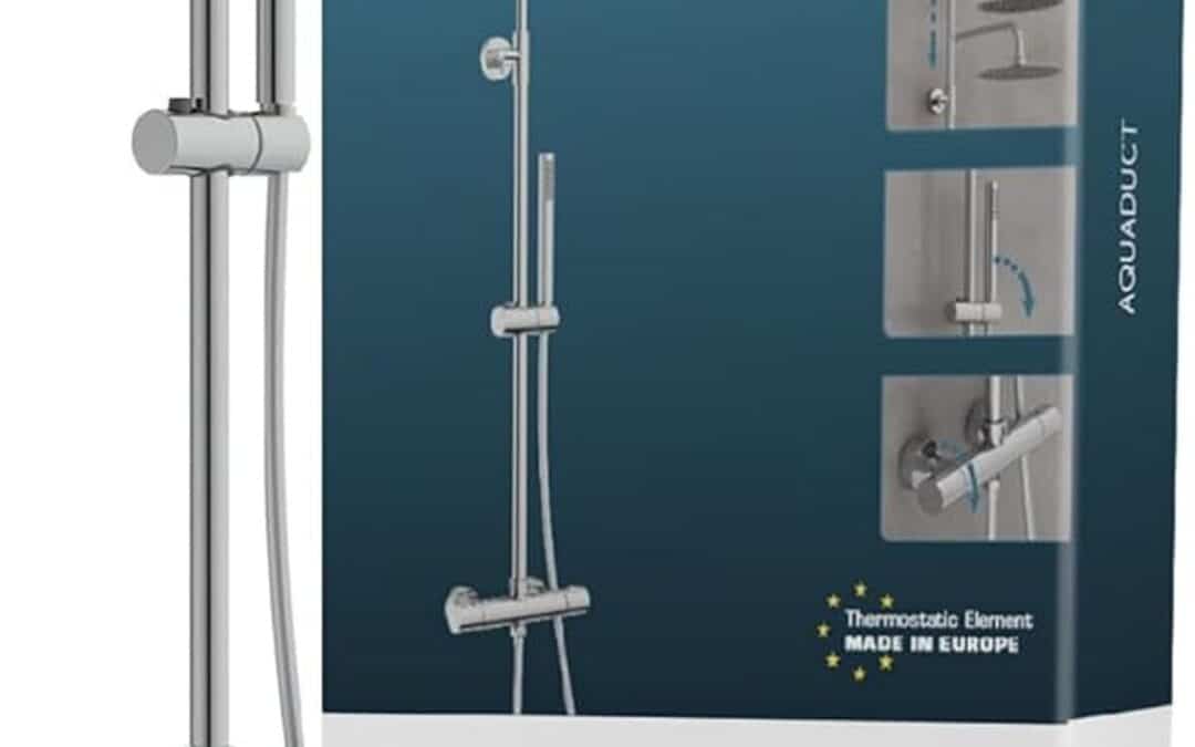 Test du système de douche Schütte Aquaduct 60044 avec thermostat et effet pluie