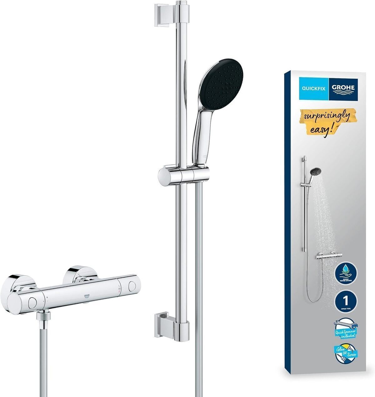 Test : mitigeur thermostatique Grohe Precision Get, économie d'eau