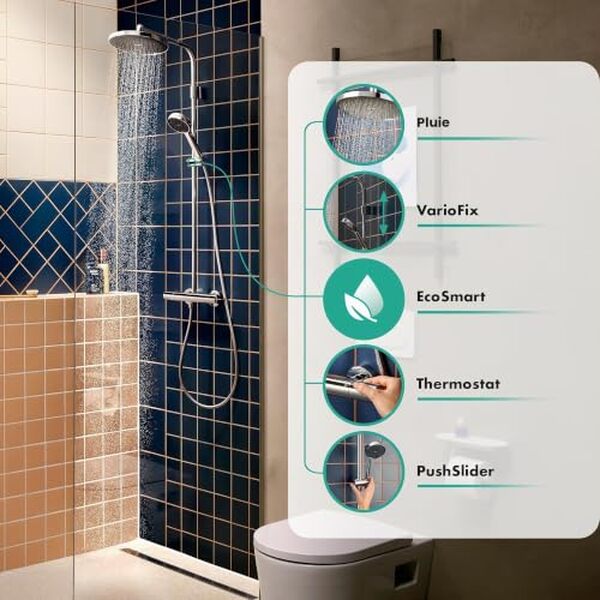 Découvrez notre avis complet sur la douche Hansgrohe Activera S 28078000 : technologie ecoSmart, effet pluie et performance énergétique pour votre salle de bain. 