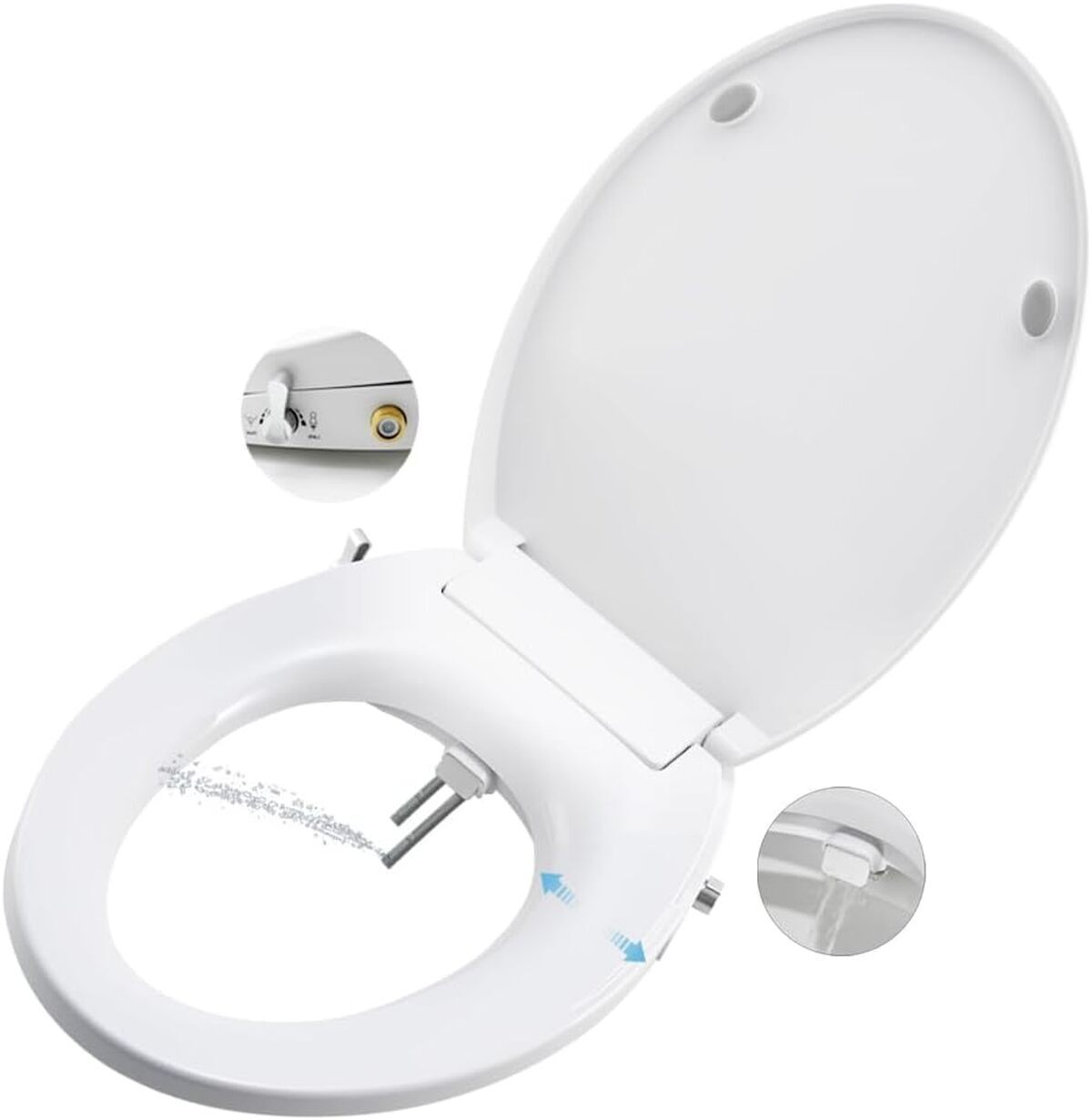 Test des sièges bidet WC à double buse autonettoyante