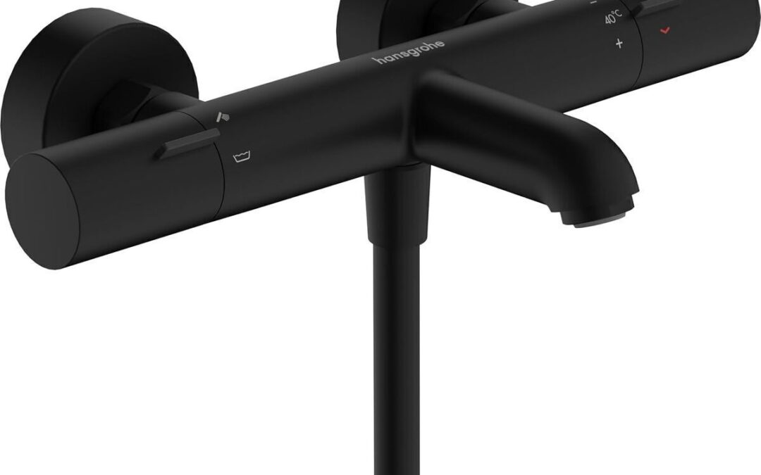 Test du mitigeur baignoire hansgrohe Ecostat Fine noir mat