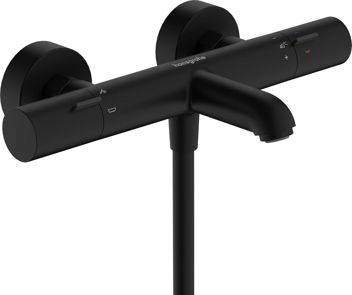 Test du mitigeur baignoire hansgrohe Ecostat Fine noir mat