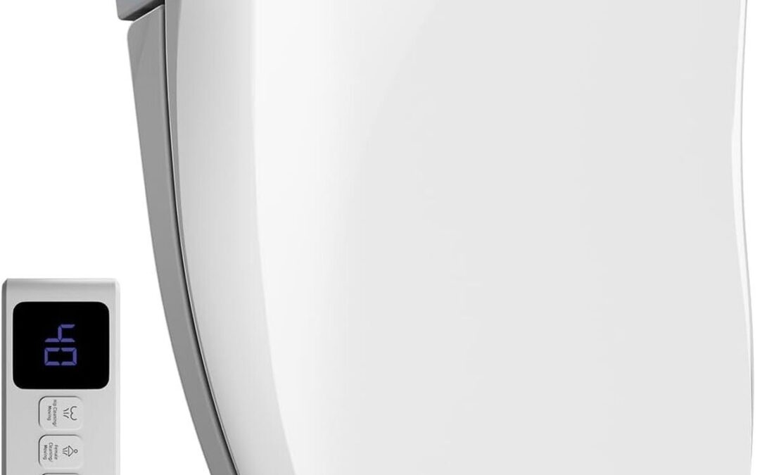 Test du siège de toilette japonais intelligent avec eau chaude et sèche-linge